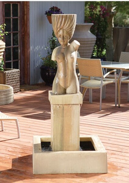 Athena Fountain Statue on Base